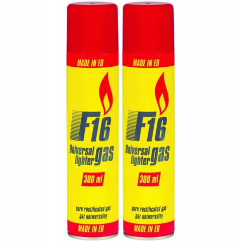 F16 Gaz do zapalniczek 300 ml, pakiet 2 szt.