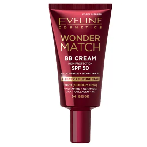 EVELINE WONDER BB Krem wielozadaniowy BEIGE 04 SPF50 30 ml
