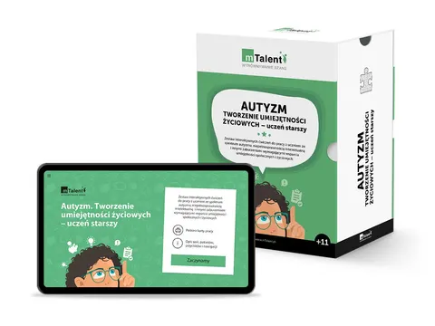Autyzm - Tworzenie umiejętności życiowych - Program multimedialny + tablet