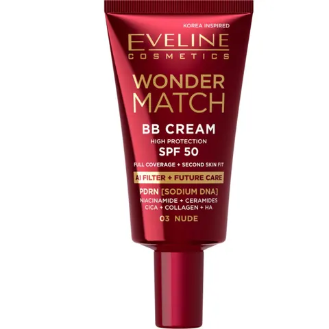 EVELINE WONDER BB Krem wielozadaniowy NUDE 03 SPF50 30 ml