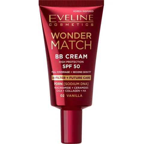 EVELINE WONDER BB Krem wielozadaniowy VANILLA 02 SPF50 30 ml