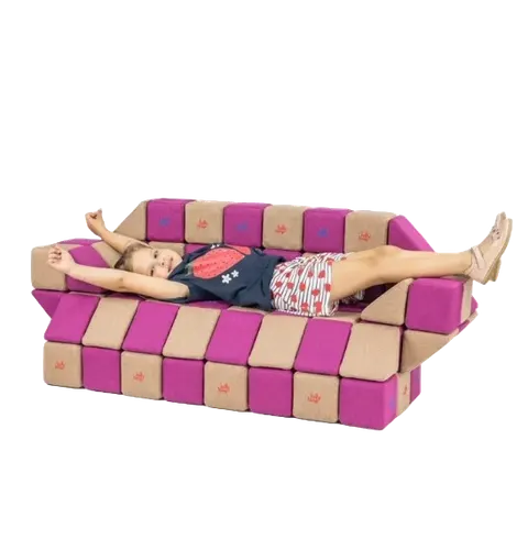 Klocki magnetyczne JollyHeap Basic 100 klocków / 2 kształty