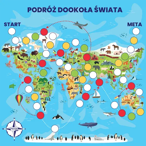 Mata gra animacyjna - podróż dookoła świata XXL
