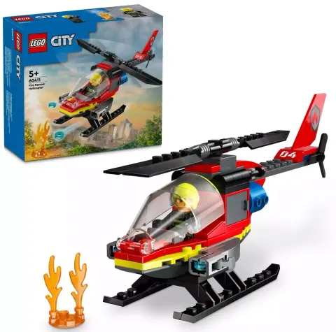 LEGO Klocki City 60411 Strażacki helikopter ratunkowy
