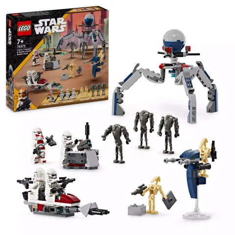 LEGO Klocki Star Wars 75372 Zestaw bitewny z żołnierzem armii klonów i droidem bojowym