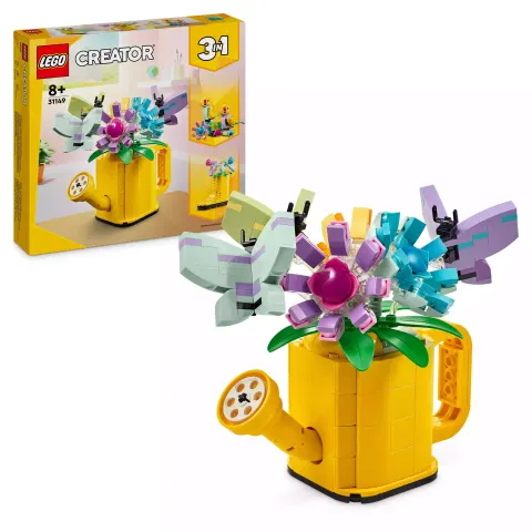 Klocki konstrukcyjne Lego Creator Kwiaty w konewce 3w1 8+ 31149