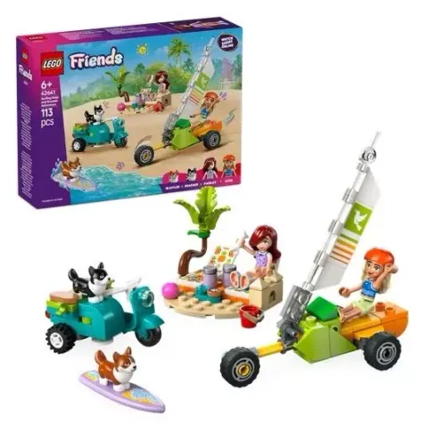 LEGO 42641 FRIENDS Przygoda z surfującymi psami i skuterem