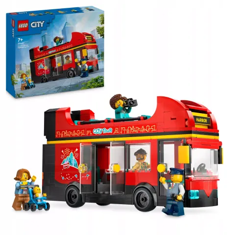 LEGO 60407 CITY Czerwony piętrowy autokar