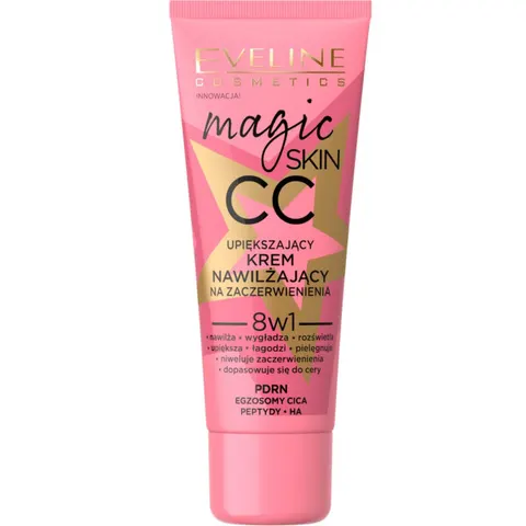 Eveline Cosmetics Magic Skin CC upiększający krem nawilżający na zaczerwienienia 30ml