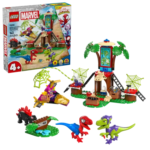 LEGO Marvel Bitwa Spidey'ego i Gobby'ego przy domku na drzewie 11200