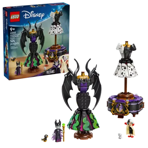 LEGO 43262 DISNEY Suknie Diaboliny i Cruelli De Mon