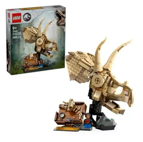 LEGO 76969 JURASSIC WORLD Szkielety dinozaurów: czaszka triceratopsa