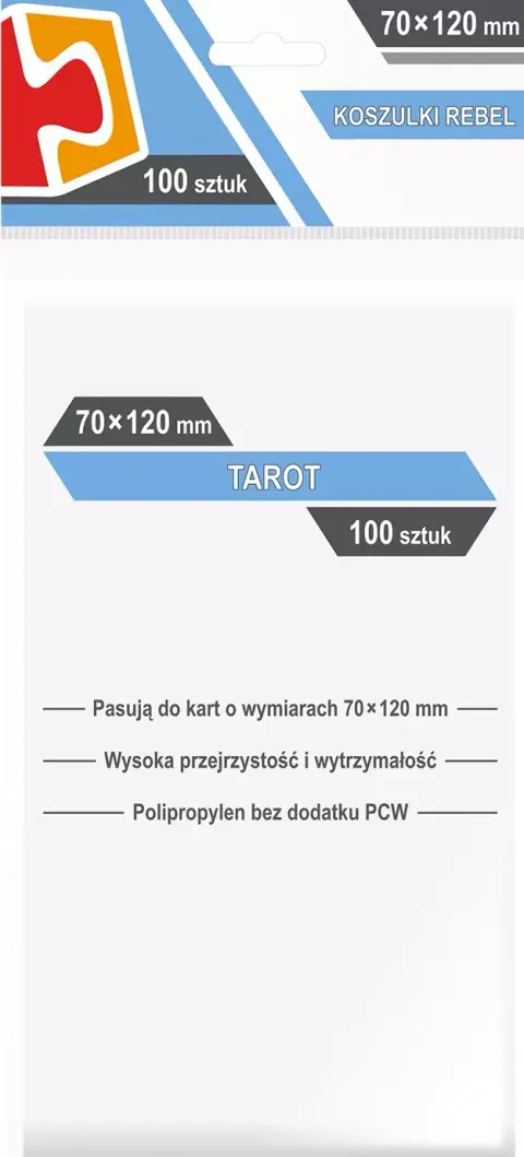 Koszulki na karty Rebel Tarot Light (70x120 mm) Auriga 100 sztuk
