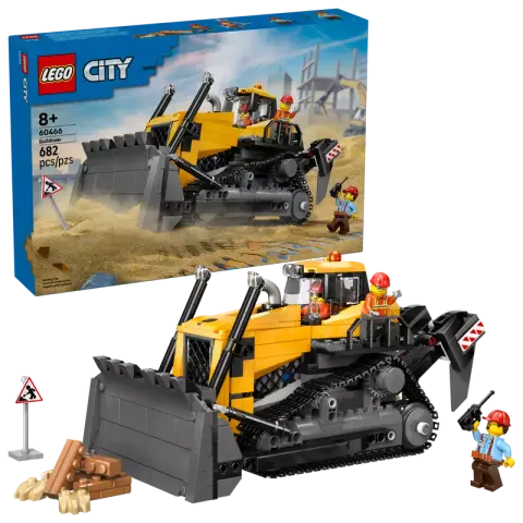 LEGO City Żółty buldożer z ładowarką 60466