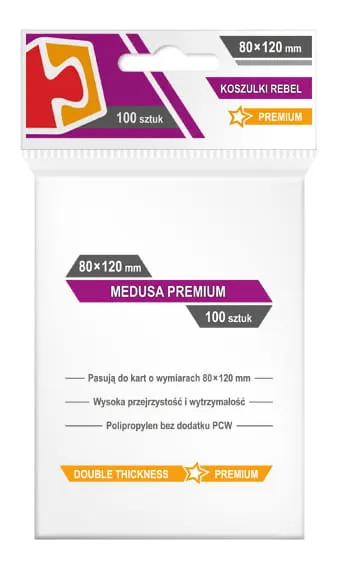 Koszulki na karty Rebel Medusa Premium (80x120 mm) Libra 100 sztuk
