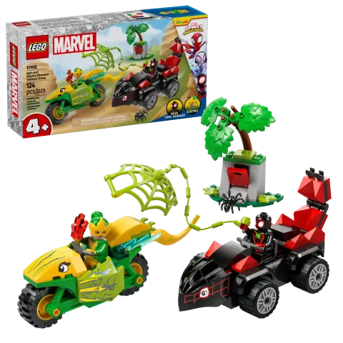 LEGO Marvel Pościg Spina za Electro w dinopojeździe 11198