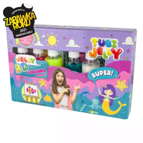Zestaw TUBI JELLY 6 kolorów - Syrenka, Tuban