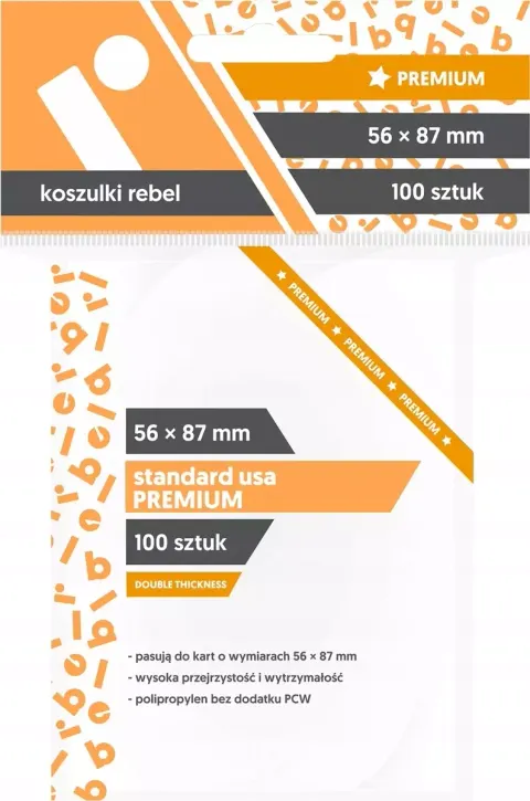 Koszulki na karty Rebel Standard USA Premium (56x87 mm) Crater 100 sztuk