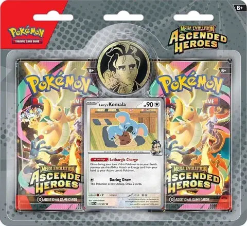 Pokémon TCG: Mega Evolution - Ascended Heroes - Trainer's 2-pack Blister - Larry's Komola