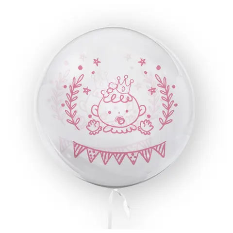 Tuban balon na roczek, urodziny, baby shower dziewczynka 45cm