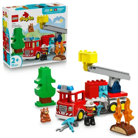 LEGO DUPLO 10473 WÓZ STRAŻACKI Z WĘŻEM I STRAŻAKIEM