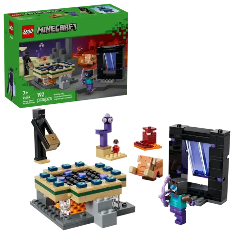 LEGO Minecraft 21584 Podróż przez portal Netheru i Kresu
