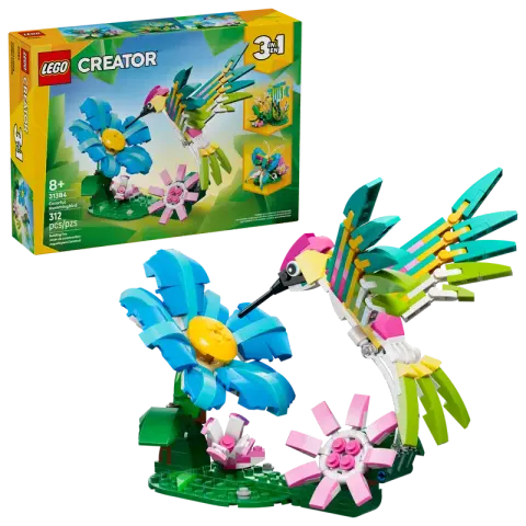 LEGO Klocki Creator 31384 Dzikie zwierzęta: kolorowy koliber