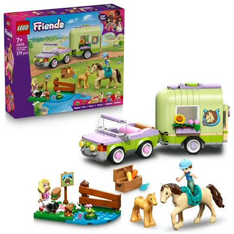 LEGO Friends Przyczepa z koniem i źrebaczkiem 42695