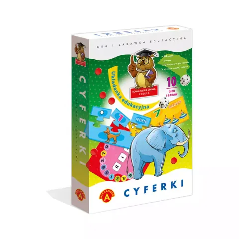 CYFERKI Układanka edukacyjna Gra Zabawa ALEXANDER
