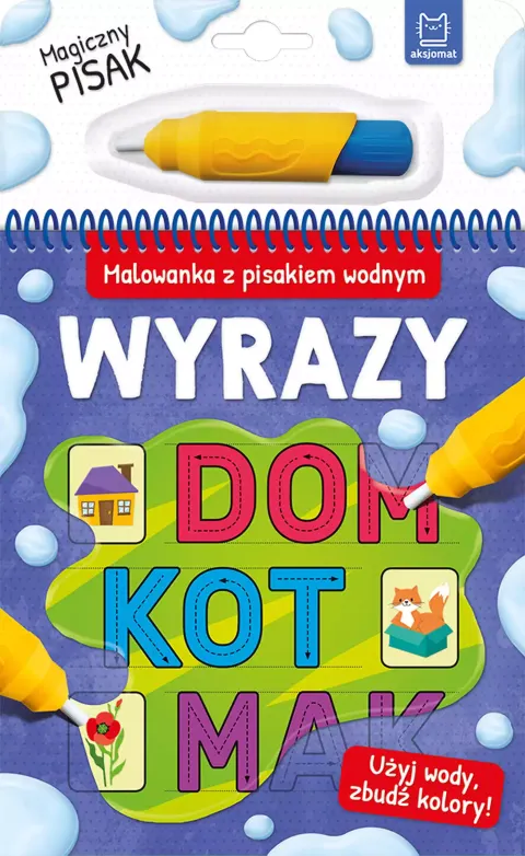 Aksjomat Malowanka z Pisakiem Wodnym – Wyrazy, książeczka dla dzieci 4–6 lat