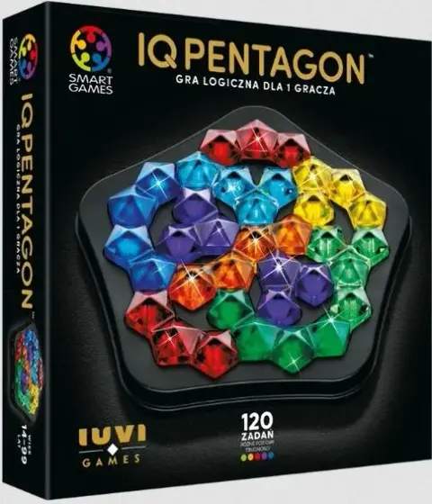 Smart Games IQ Pentagon Deluxe (PL) IUVI Games Gra Logiczna Dla Jednego Gracza Polska Wersja 14+