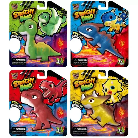 Gniotek dinozaur do rozciągania MIX