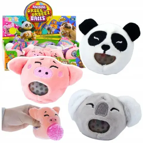 Pluszak Do Ściskania Ugniatania Gniotek z Kulkami Wodnymi Koala Panda 6 cm