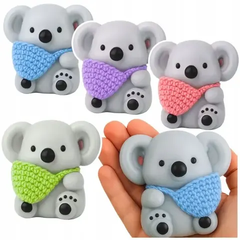 Gniotek Antystresowy Miękki Koala Z Wełnianą Torbą 8,5cm