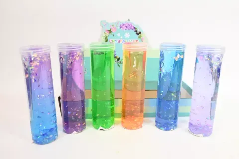 Masa slime brokat 2w1 350g 6kol 012606 91405