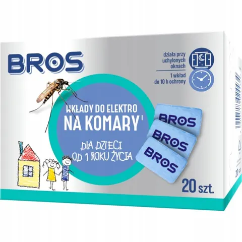 BROS Wkłady do elektro na komary dla dzieci, 20 szt