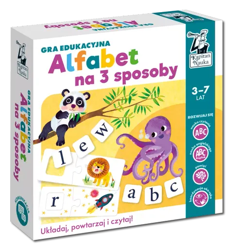 Gra edukacyjna. Alfabet na 3 sposoby