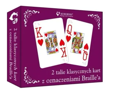 Karty klasyczne ze znakami Braille'a