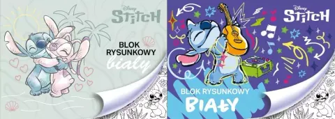 BLOK RYSUNKOWY BIAŁY A4/80g 20 KARTEK BENIAMIN STITCH 1szt.