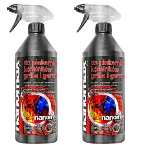 Środek do grilli, kominków i piekarników NANOMAX 500 ml, pakiet 2 szt.