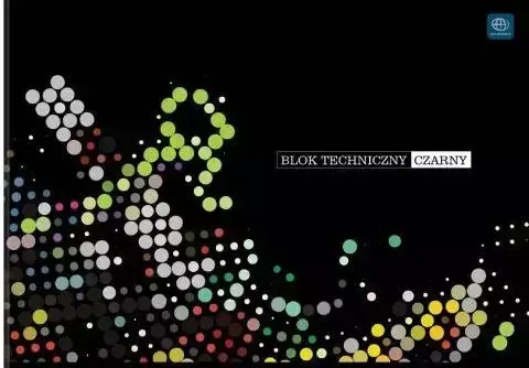 Blok techniczny A4/10k czarny INTERDRUK