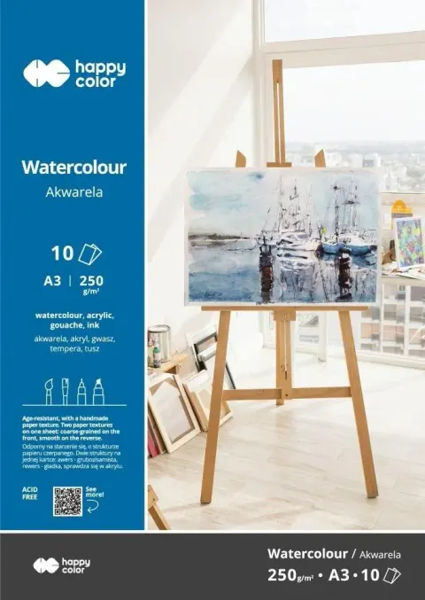 Blok akwarelowy ART A3/10K 250g Happy Color
