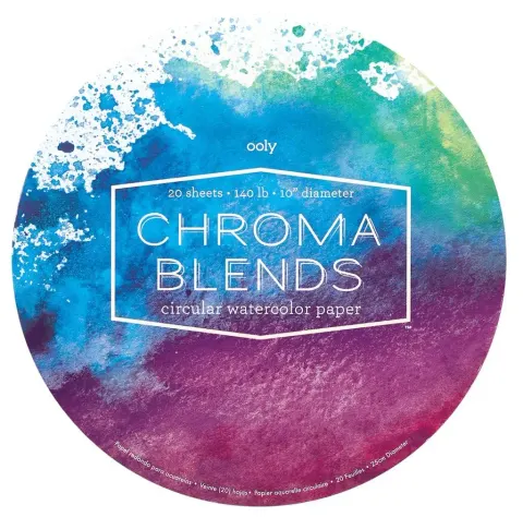 Blok do malowania akwarelami okrągły Chroma Blends