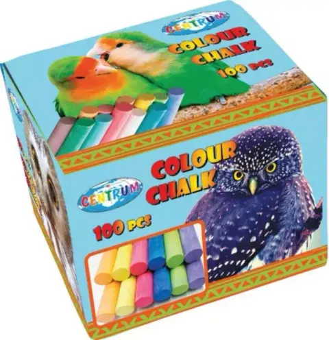 Kreda tablicowa kolorowa (100 sztuk)