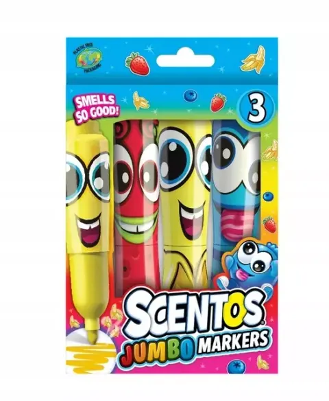 PACHNĄCE MARKERY ŚMIESZNE MINKI 3SZT SCENTOS 10498