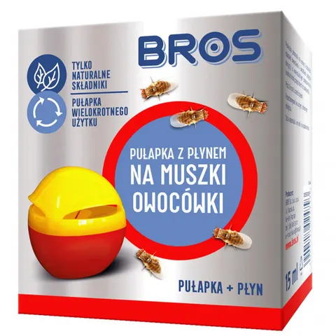 Pułapka z płynem na muszki owocówki BROS