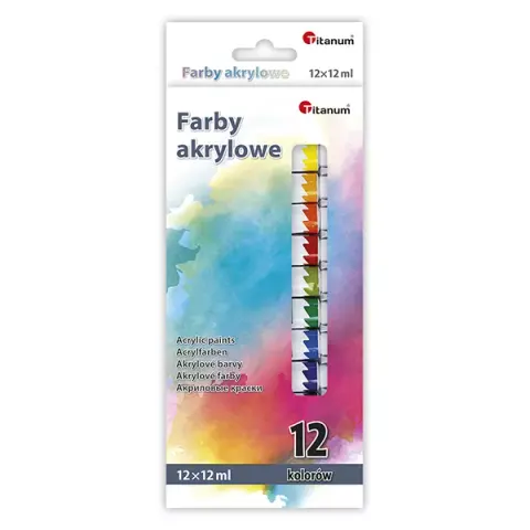 Farby akrylowe tuba 12ml Titanum a12
