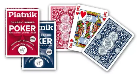 Karty do gry Poker Piatnik Classic Series - niebieskie