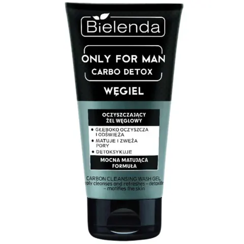 BIELENDA ONLY FOR MEN Żel do twarzy WĘGLOWY 150 g