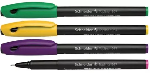 Cienkopis 0,4 mm SCHNEIDER TOPLINER 967 4 kolory /SR196705-99/4B/